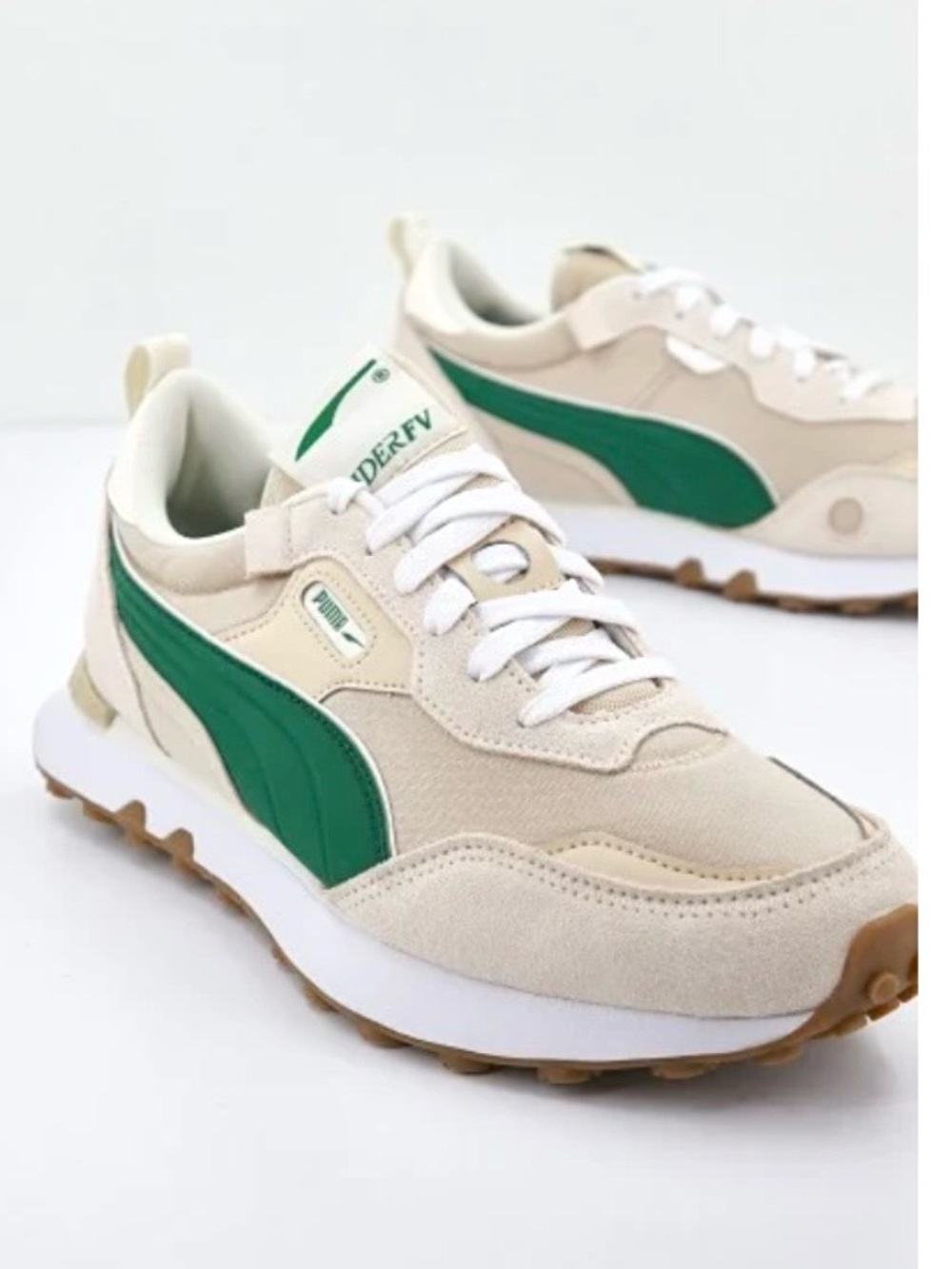 New Puma Rider FV Pop FS 70s Retro Sneakers Men’s 9.5 Granola Vine Athletic NWOT